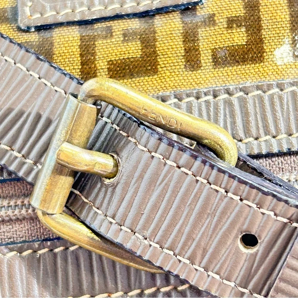 FENDI Unisex Vintage Zucca Crossbody Bag - Picture 7 of 14